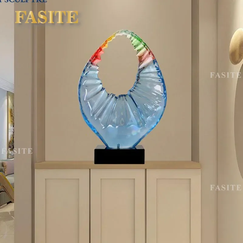 Modern Art Sculpture Decoration Creative Lucky Ornament for Home Hotel Lobby Entrance Office Decor