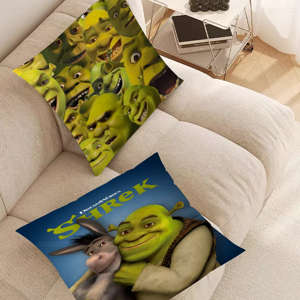 Cartoon Funny S-Shrek Pillowcases Home Bedding Decorative Pillow Cover Wedding Super Soft Pillow Case