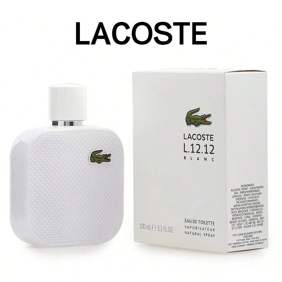 L.12.12 ブラン メン オードトワレ スプレー(ホワイト)100ml。ウッディで芳香的な香り。本物のオリジナルで、持続性の高い香りのメンズフレグランス。 1