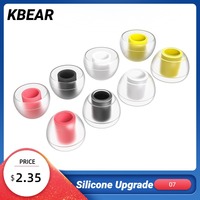 KBEAR 07 Silicone BGVP Silicone Upgrade Headphone Eartips 1pair 5pairs Noise Isolating With S M M- L Size For KBEAR Earphone