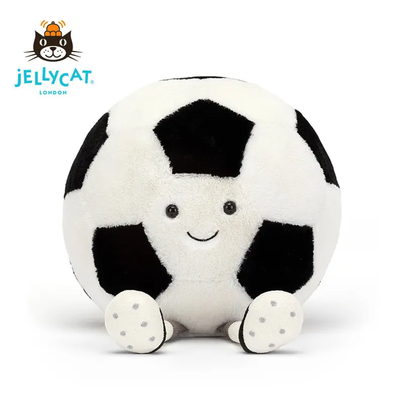 

Плюшевая игрушка-футболист Jellycat Fun Sports (Великобритания), мягкая игрушка-комфортер, подарок на день рождения