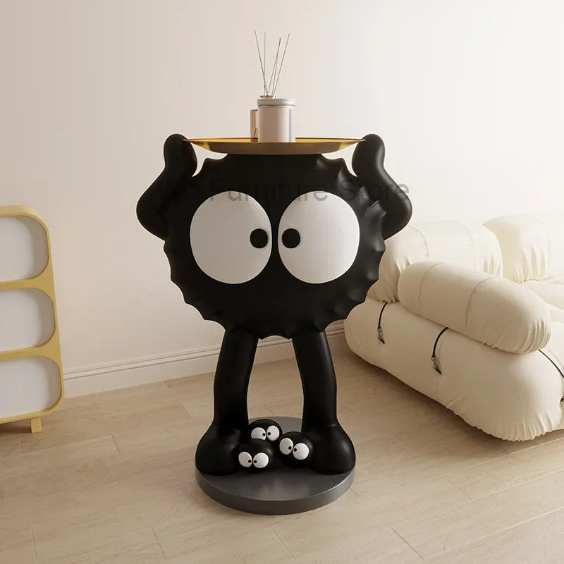 

Мультяшная черная брикетка, большая гостиная, ТВ-тумба рядом с диваном, украшение для пола, подарочное украшение, мини-утки