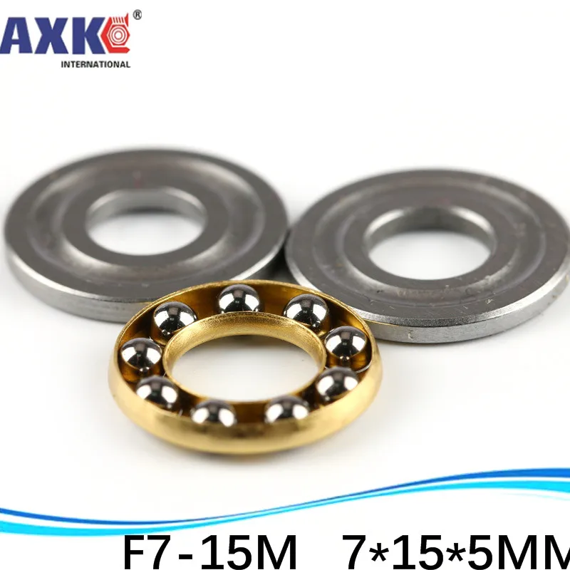 (1pcs) Axial Ball Thrust Bearings Plane Thrust Ball Bearing F7-15M 7*15*5 Mm Deep Groove Ball Bearing Inch Bearing AXK Steel 99