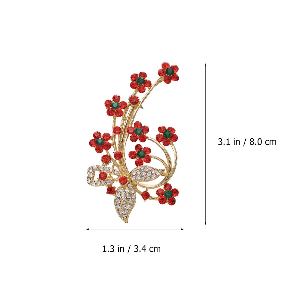 1Pcs Plum Blossom Breast Pin Metal Brooch Elegant Costume Decoration Clothes Brooch Accessories for Women Breast Pin