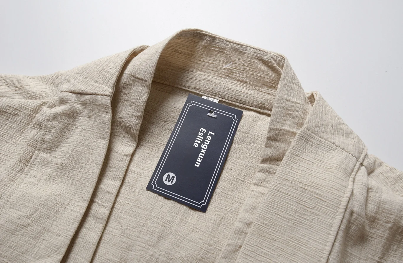 الربيع والخريف جديد Vintage الرجال كبير Hanfu وهمية قطعتين معطف الرجال النمط الصيني فضفاض سترة واقية غير رسمية #6