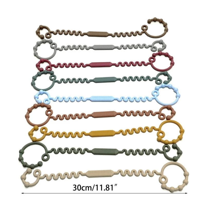 Nouveau jouet dentition polyvalent porte-bouteille, sangle en Silicone, anneau dentition pratique fiable, attaches pour