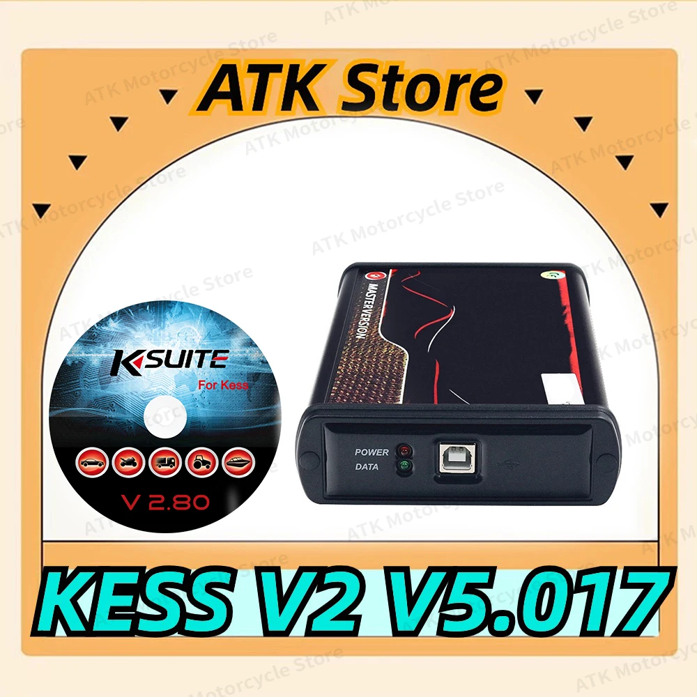 

Best Quality With Murata filter EU Red Kess V5.017 2.80 OBD2 ECU Chip Tuning Ksuite 2.80 4 LED Master ECU Programmer