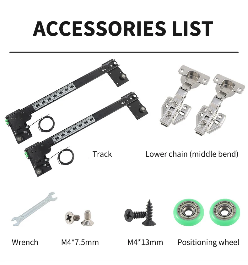 

Concealed Pocket Door Track Kit,Wardrobe Butterfly Door Telescopic Folding System,Side Mount Invisible Door Slide Space-Saving