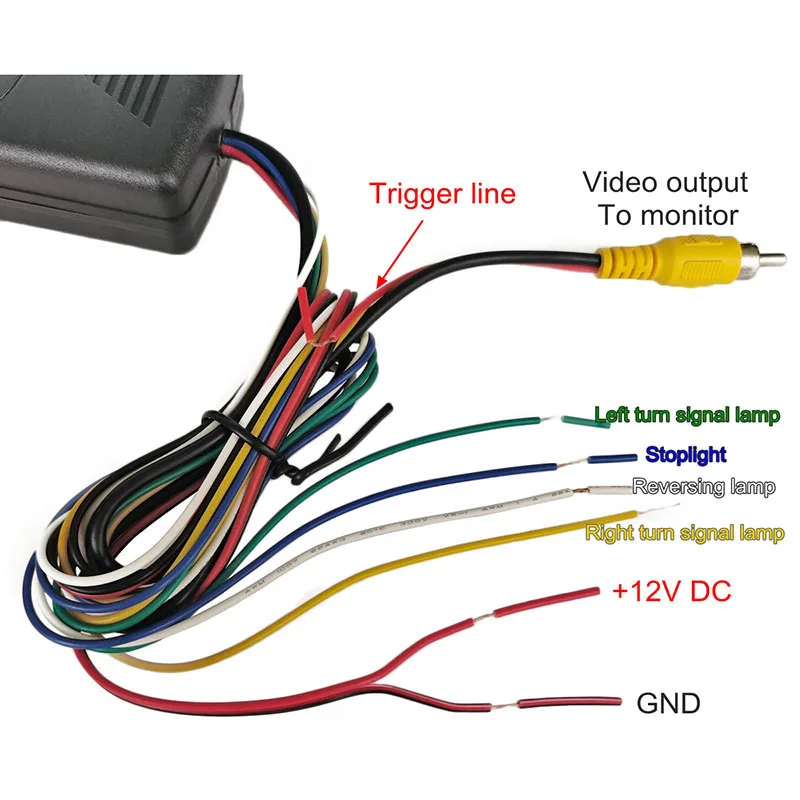 DIYKIT 4 Cameras In 1 Video Control Image Combiner Channel Converter Box for Car Driving System Front Rear Left Right View