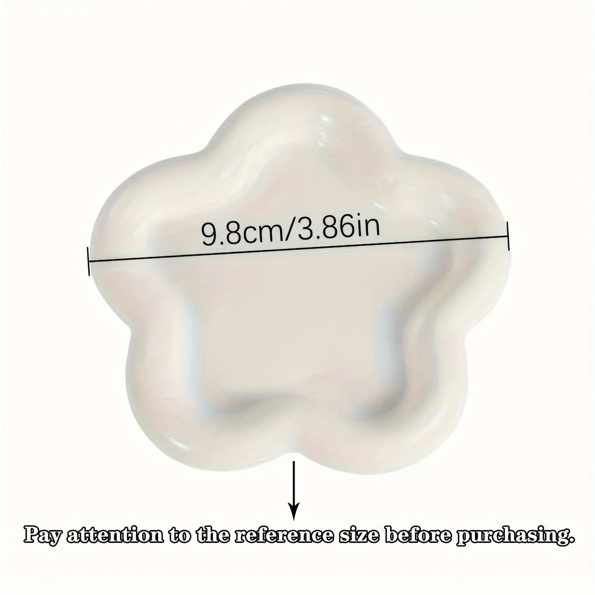 1pc Flower Shaped Jewelry Tray, Jewelry Plate, Jewelry Storage Tray, Jewelry Holder, Household Creative Jewelry Storage Ornament