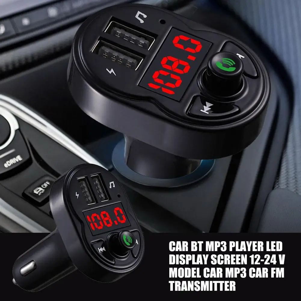 

NEW Car Fast Charger Adapter FM Transmitter MP3 Audio 5.0 3.1A Car Modulator Kit Hands Transmitter Free Player Receiver 2US A2W6