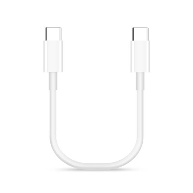 Ultra Short 20cm Type C Cable For Samsung USB C To USB-C Data Wire 60W Fast Charging Cable For Huawei Xiaomi Type-C Charger Cord