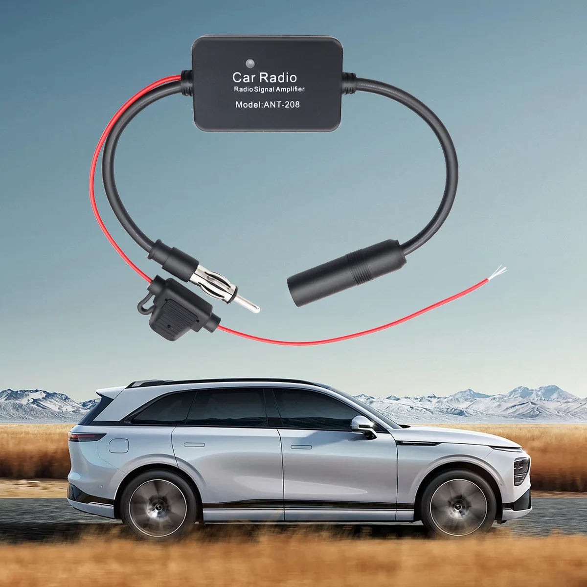 Universal FM Radio Signal Car Antenna Signal Amplifier Anti-Interference Enhance Set AM Auto Electronic Amp Accessories 12V