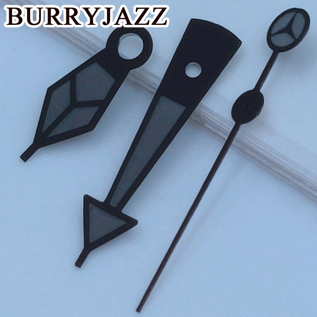 BURRYJAZZ NH35 NH36 NH38 7S26 7S36 4R35 4R36 Watch Hands Black Silver Gold Rose Gold Hands Green Luminous
