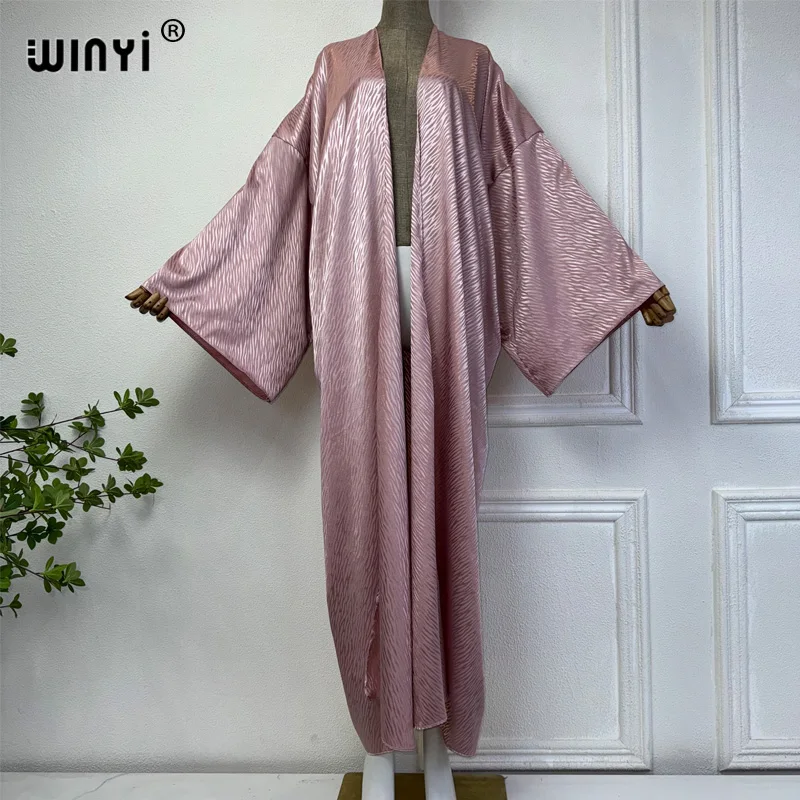 WINYI boho Kimono afrykańskie letnie elegancki kardigan bluzka damska luźna abaja na co dzień okrycie plażowe na imprezę sukienka boho kaftan