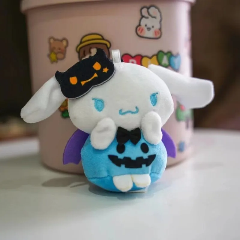 Japońska seria Halloween Sanrio, pluszowa lalka, kreskówkowy Kuromi, Hello Kitty, zawieszka do plecaka, Cinnamoroll, prezent na festiwal dla dzieci.