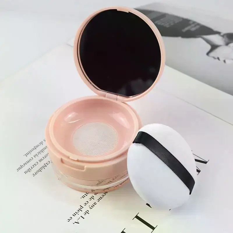 Empty Air Cushion Puff Box With Powder Puff Mirror Big Or Small Elastic Mesh Portable Makeup Case Container For Loose Powder