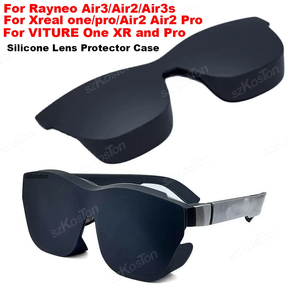 For Rayneo Air3/Air2/Air3s Xreal one/pro/Air2 Air2 pro VITURE One XR and Pro Glasses Accessories Silicone Lens Protector Shade