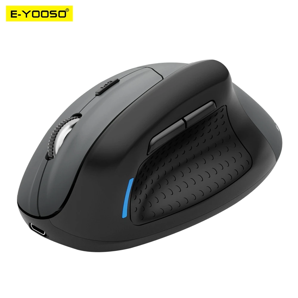 E-YOOSO X-45 USB Gaming Vertical Mouse Support Bluetooth 2.4G Wireless PAW3212 4800 DPI for gamer Mice computer laptop PC