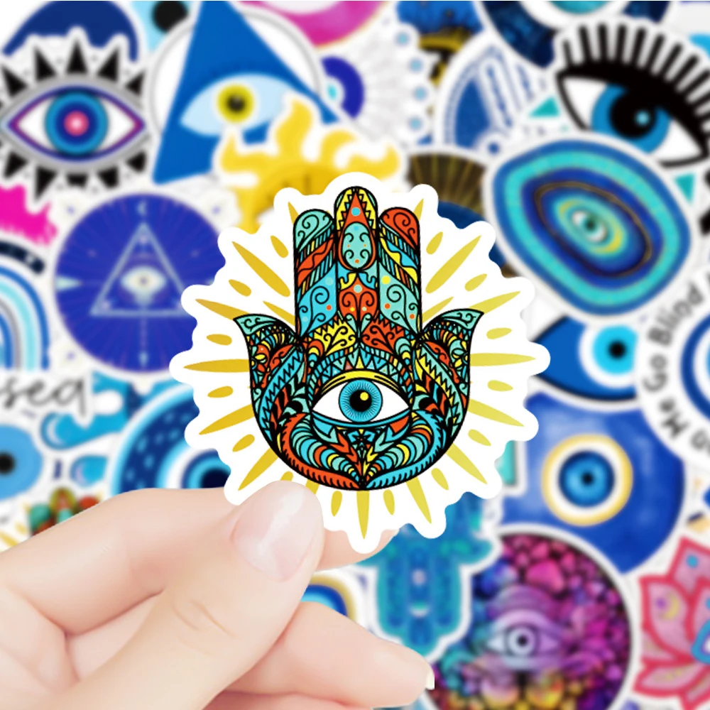 

10/30/50pcs Mysterious Evil Eyes Cartoon Stickers Aesthetic Art Graffiti Decals Scrapbook Laptop Phone Guitar Cool Sticker Pack