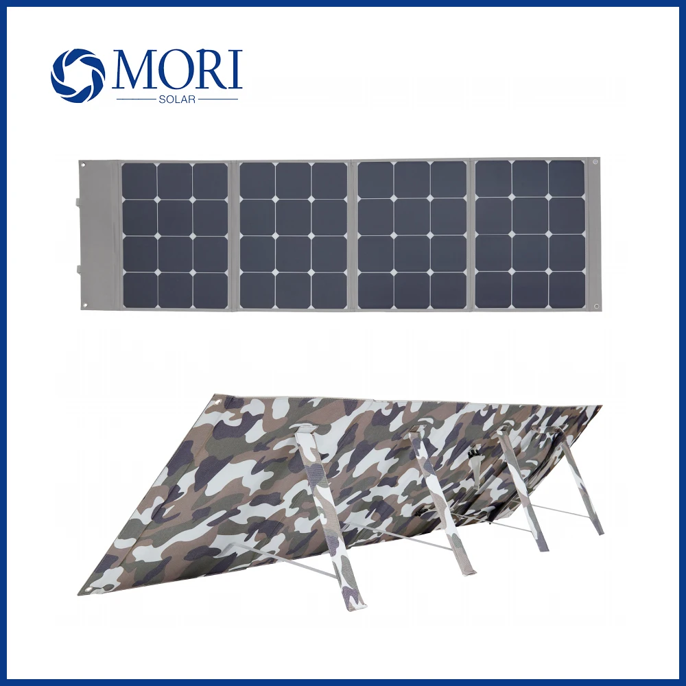 High Efficiency Sunpower Cell 160W Portable Folding Solar Panel Bag Outdoor Waterproof IP65 for Boat RV Camping UVA Generator