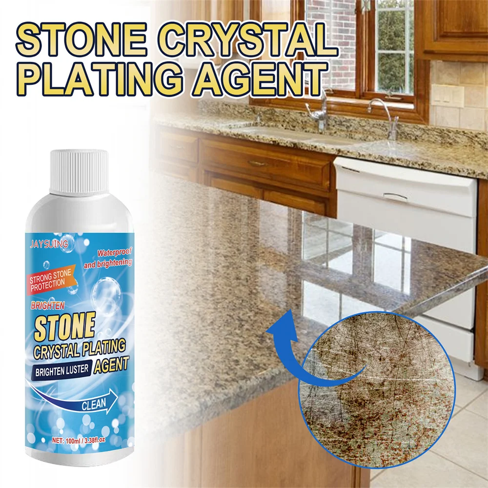 Crystal Plating Agent For Stone Stone Scratch Repair Clean Stains Anti-oil And Anti-fouling Whitening And Antiseptic Brightener