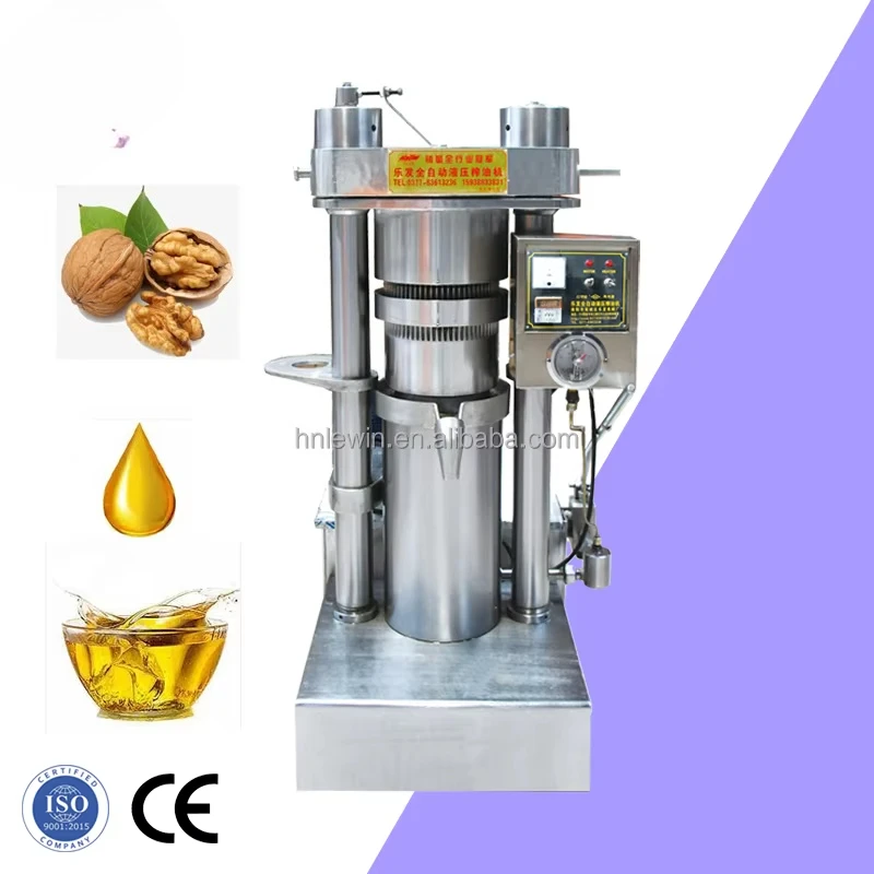ماكينة ضغط الزيت المنزلية الأوتوماتيكية للسمسم وجوز الهند والزيتون وفول الصويا واستخراج زيت بذور الكمثرى الشائكة لخط الإنتاج الصغير