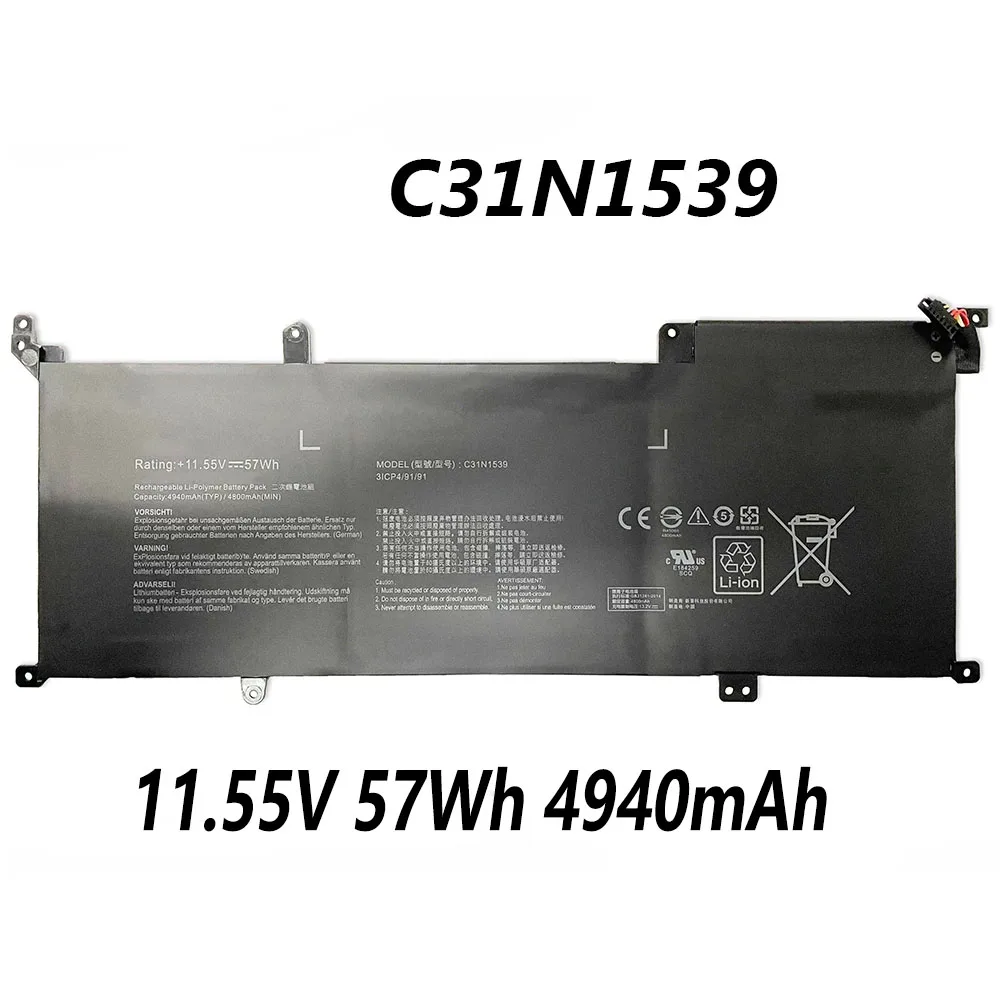 

C31N1539 C31PN9H 0B200-01180200 11.55V 57Wh 4940mAh Laptop Battery For Asus ZenBook UX305UA UX305UAB UX306U Series