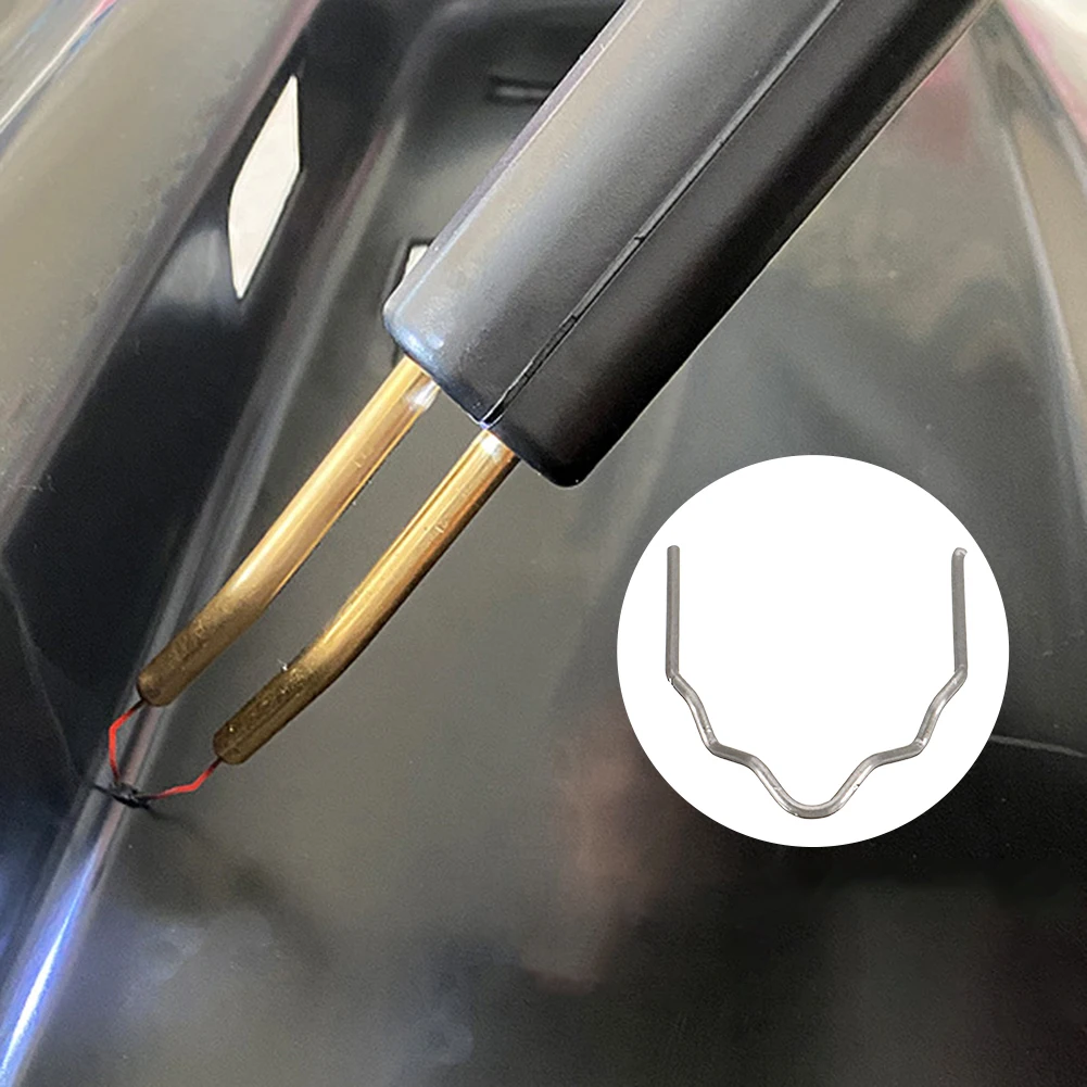 500 Pcs Welding Staples Welder Staples Wave Flat Hot Staples for Plastic Welder Kit