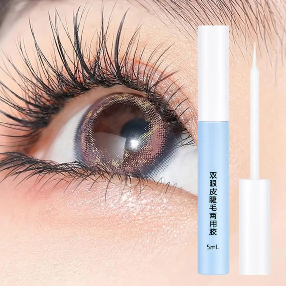 Valse Wimperlijm Waterdichte Vormgeving Onzichtbaar Niet Irriterend Zelf Enten Speciale Ooglid Voor Valse Wimpers 5Ml Q9d8