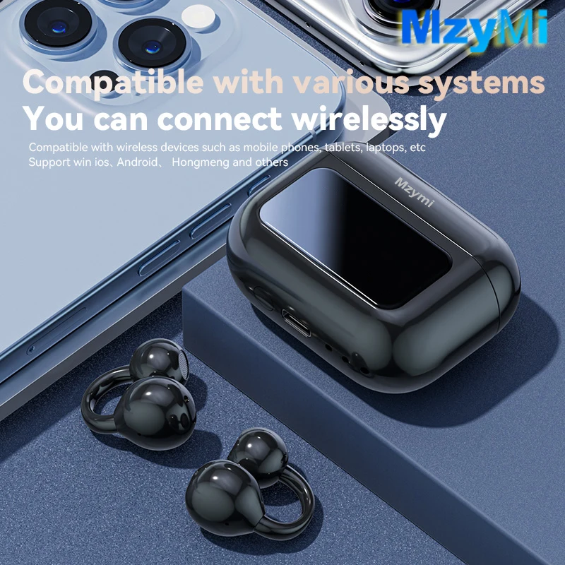 Choice MZYMI M100 Open Ear Gaming Earphones Sport Wireless Earbuds TWS Headset Hifi Sound Headphones With Mic For Android IOS