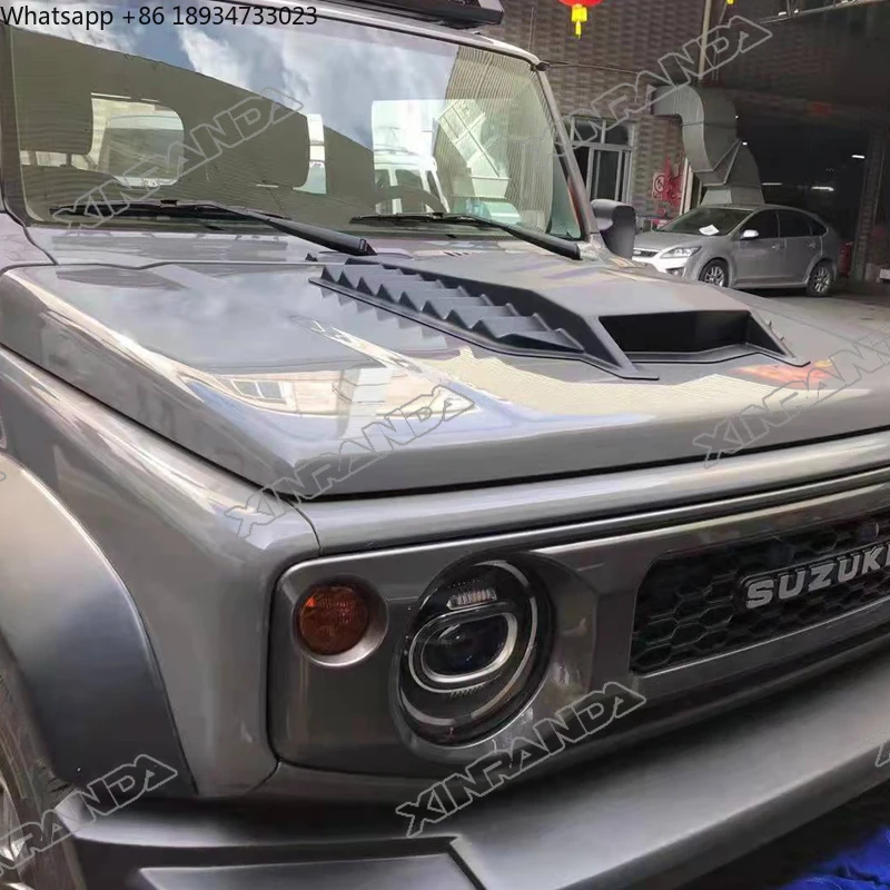 ل جيمي سوزوكي JB74 غطاء المحرك الأمامي غطاء محرك السيارة ABS البلاستيك غطاء محرك السيارة العلوي تنفيس مغرفة لسوزوكي جيمي JB64 JB74W 2019 +