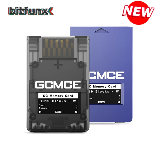 Imagen 1 del producto Juego Bitfunx salva tarjeta de memoria GCMCE FlipperMCE con pantalla OLED para consola de juegos Nintendo GameCube Wii RVL001