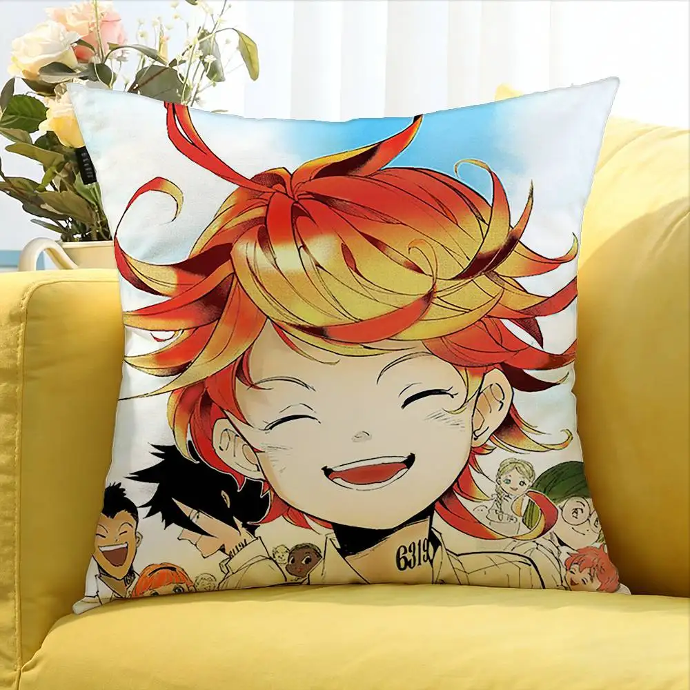 T-The Promised Neverland   Various Sizes Square Pillow Case For Car Home Bedchamber Decor