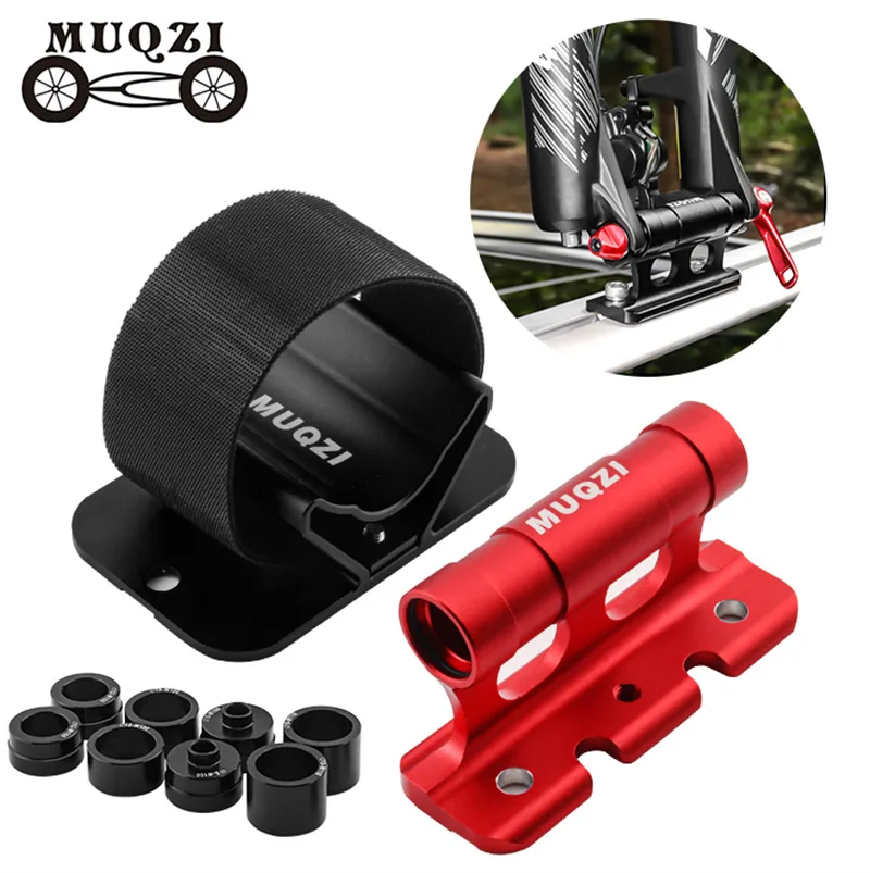 

MUQZI Bike Fork Mount Car Roof Rack Carriers Adapter Quick Release Thru Axle Carrier Bicycle Fork Mount Car Carry Rack