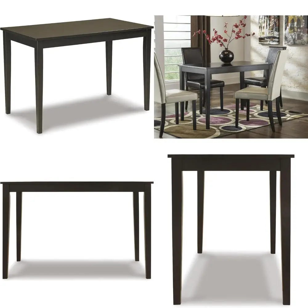 

Ashley Kimonte Фирменный прямоугольный черный обеденный стол