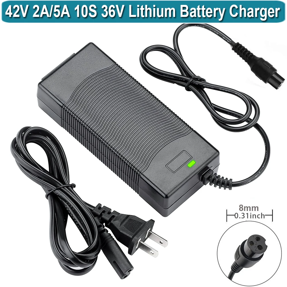 

42V 2A Battery Charger 3 Prong for for Pocket Mod, Sports Mod, and Dirt Quad , Electric Lithium Battery Charger