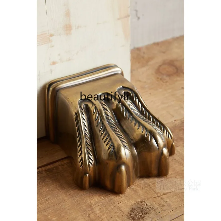 a Cute Swallowing Gold-Foot Retro Door Stop Gift