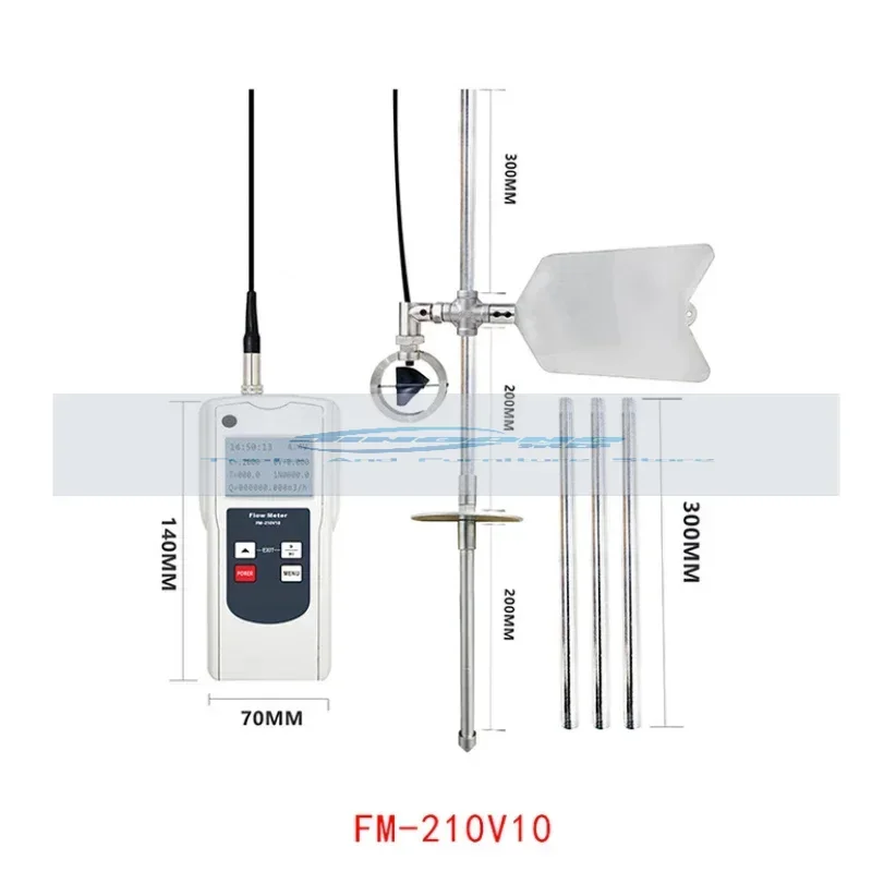 Digital flow meter FM-210V10 portable flow meter nullah river reservoir sewage farmland irrigation flow meter