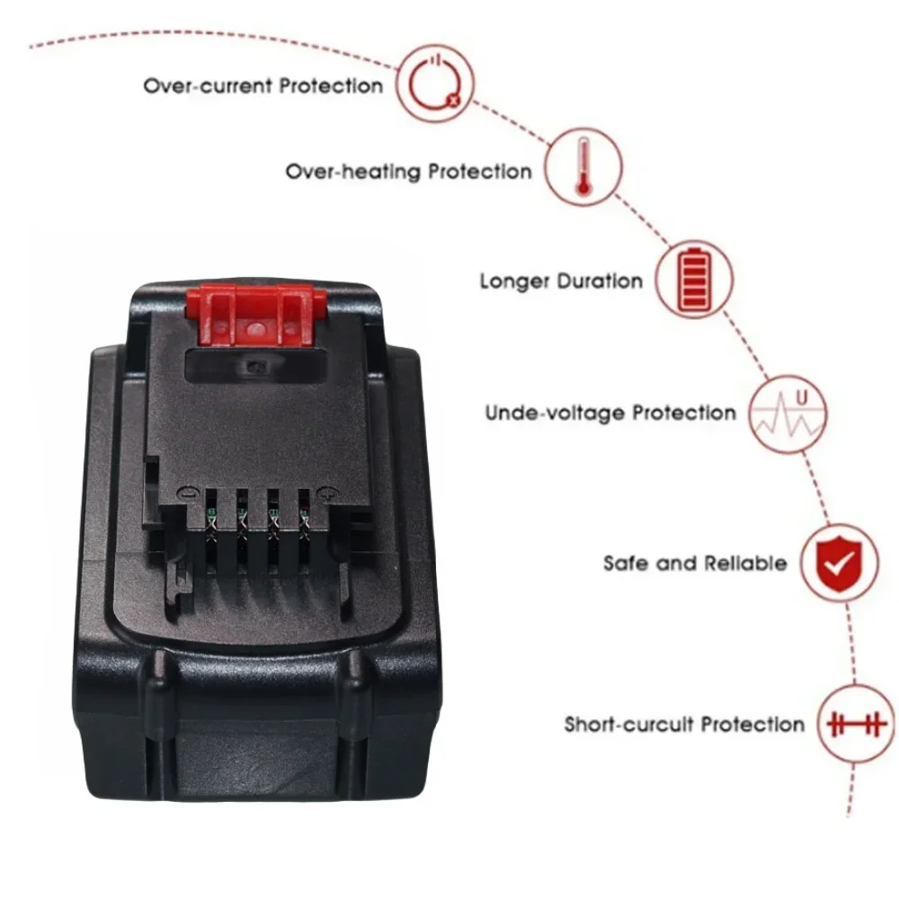 100% новая литий-ионная аккумуляторная батарея 20 В 10000 мАч для замены электроинструмента BLACK&DECKER LB20 LBX20 LBXR20