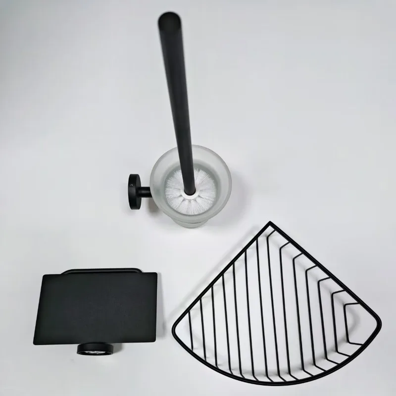 

Bathroom Metal Paper Holders Toilet Stainless Steel Durable Wall Mounted Brush Holder Racks Waterproof Bathroom Accessories