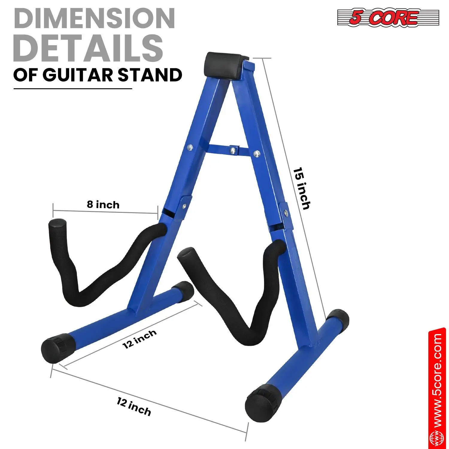 Soporte de guitarra con forma de marco y brazo de espuma suave, goma antideslizante para ukelele bajo eléctrico acústico