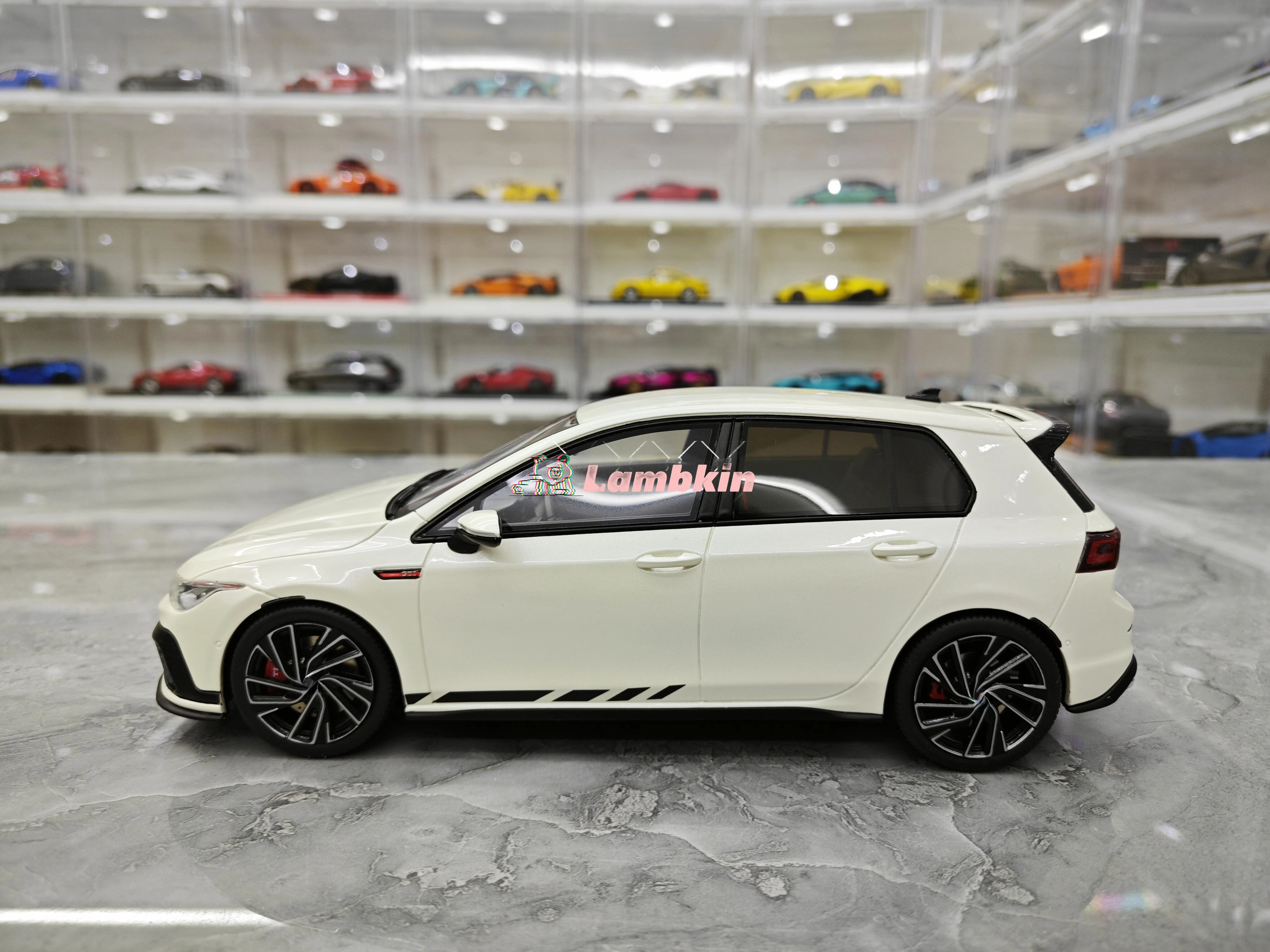 لعبة نموذج سيارة للرجال من OTTO-Collectible ، مدفع فولاذية صغيرة ، هدية لمحاكاة VW GOLF VIII GTI ، من