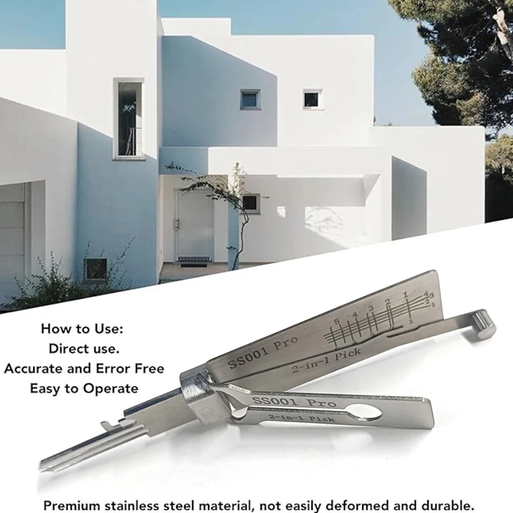 SS001 Key Decoder Hook Tool Pickup Hand Tool Stainless Steel Precision Tool O-ring Pickup Kit Maintenance Repair Kit ﻿