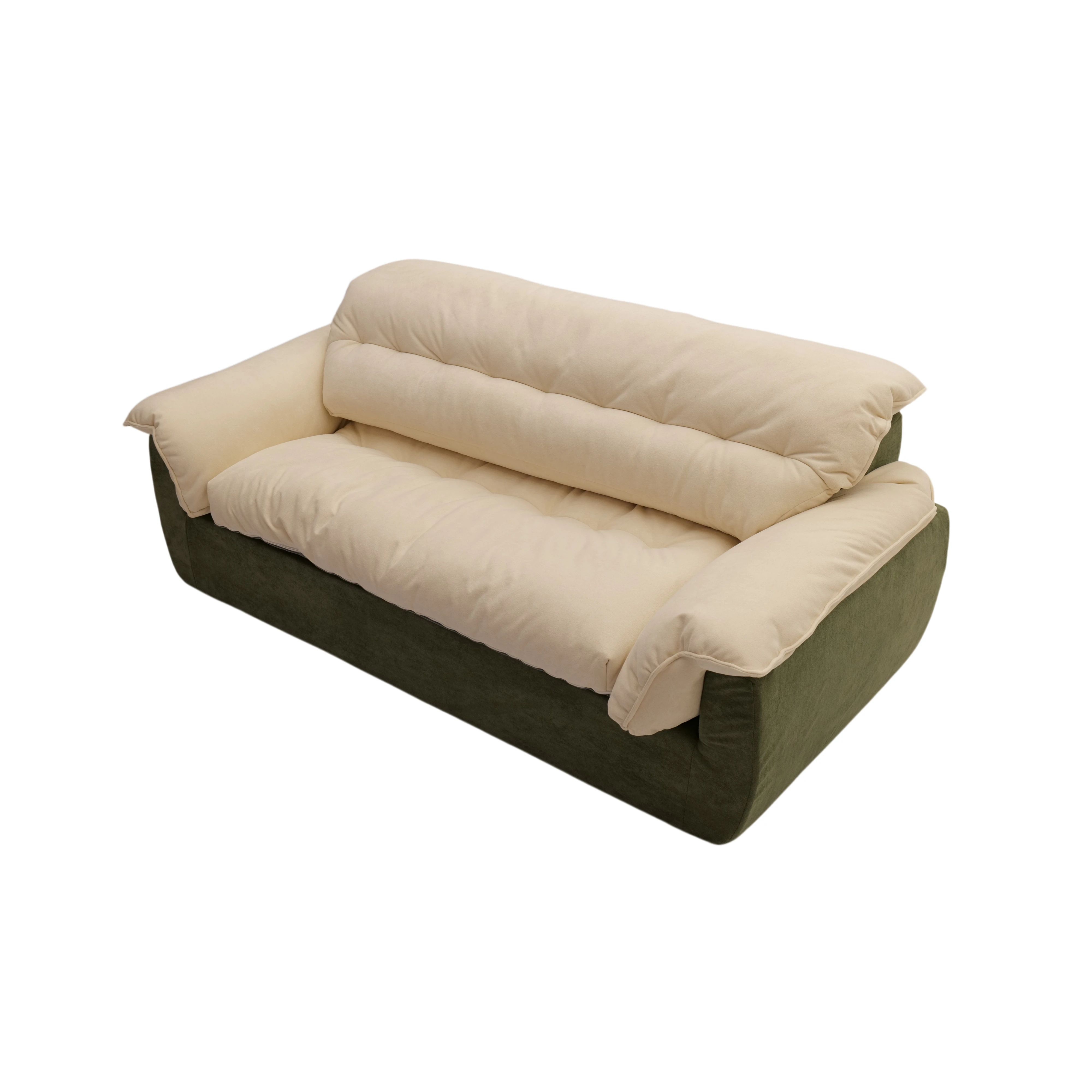 #Modern Luxury Overstuffed 3Seat Sectional Modular Boneless Couch Sponge Filling Compressed Cloud Sofa for Villa Hotel Livingroo