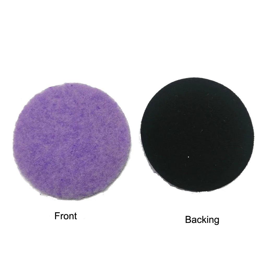 QIQIANYI 3/4/5/6/7 Inch Purple Wool Polish Pad Wax For Auto Automotive Short Wool Polishing Berets For Car Polishing Wheel