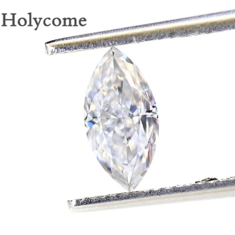 

Crushed Ice Cut Marquise Shape Loose Moissanite Stone D Color VVS1 Fashion Beads DIY for Jewelry Making Gemstone Wholesale