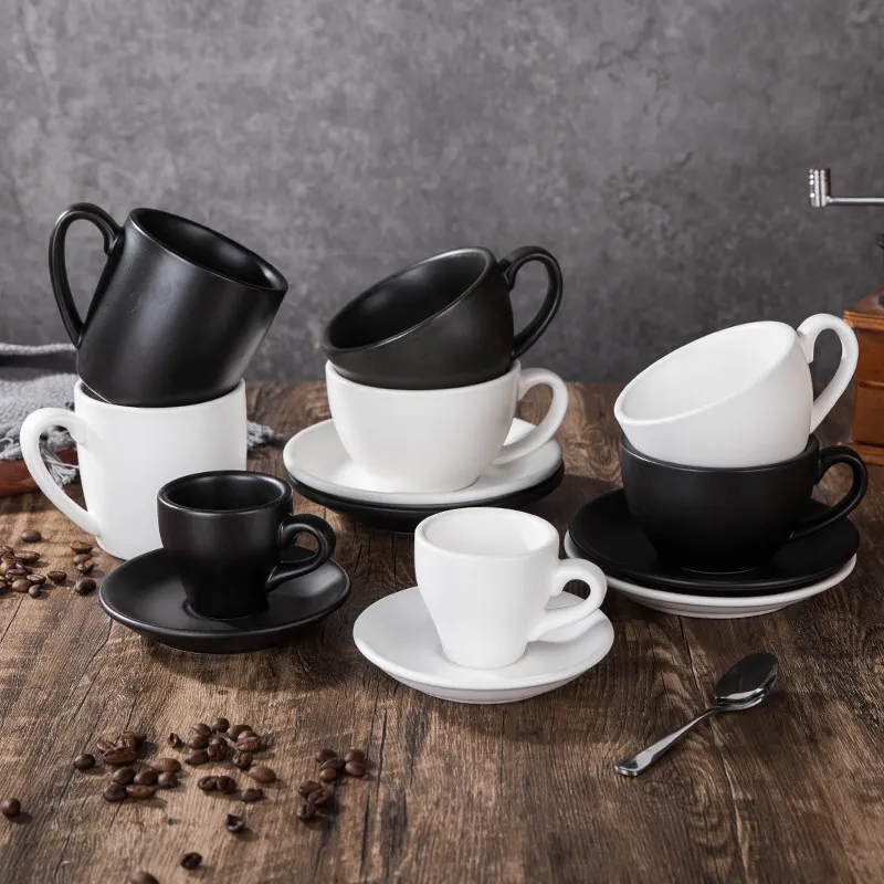 Ceramic Flower Latte Fancy Coffee Cup Espresso Coffee Cup and Saucer Retro European Cappuccino Milk Cup Ceramic Marble Mug
