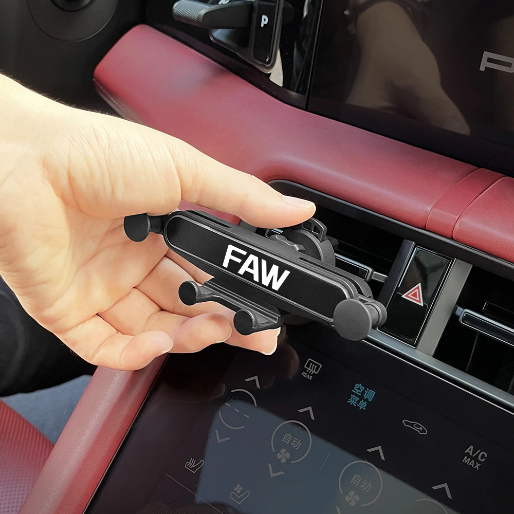 Car Air Vent Phone Holder For FAW V5 X80 B50 Besturn X40 T77 V2 Vita F5 V70 D60 J6 F1 V80 B70 R7 N5 N7 B30 T33 Auto Accessories