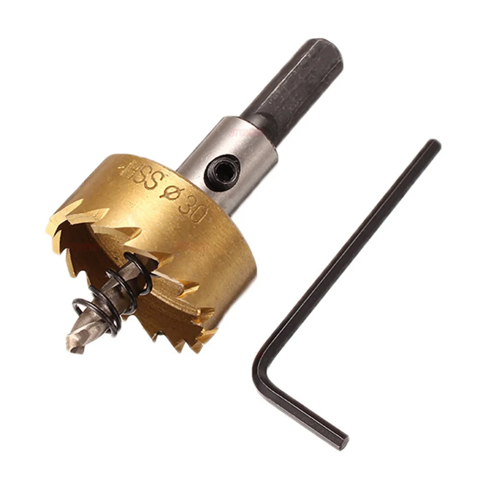 Stonego เครื่องเจาะรูเลื่อย1ชิ้น, เครื่องเจาะรูเหล็กความเร็วสูงเจาะรูแผ่นโลหะสว่านเปิดเครื่องมือ16/18ที่5/20/25/30มม.